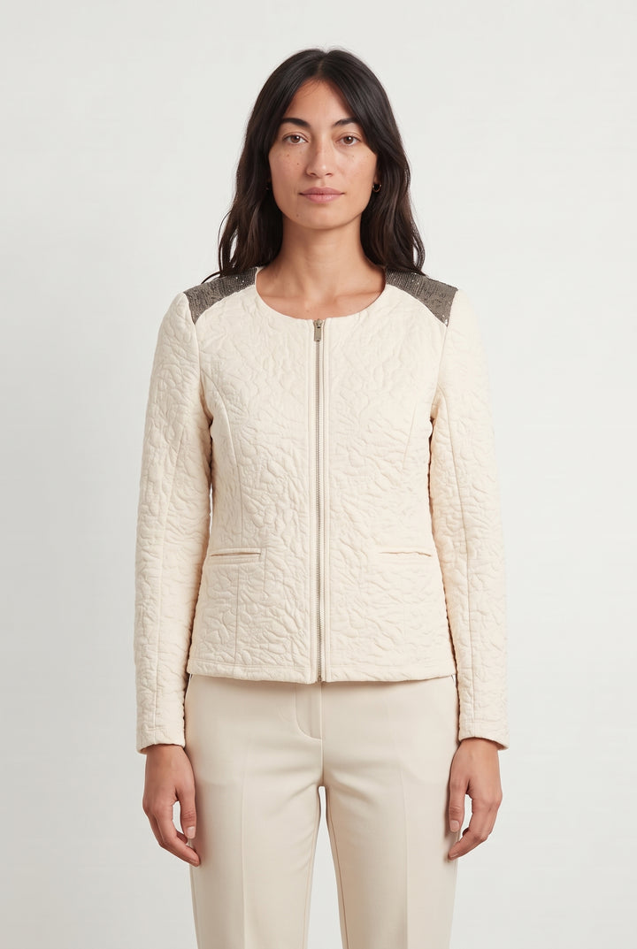 Veste Beige et Doré - Taille M/38 de la marque One Step | PARAD120576 - Vendu par Paradigme - Image 1