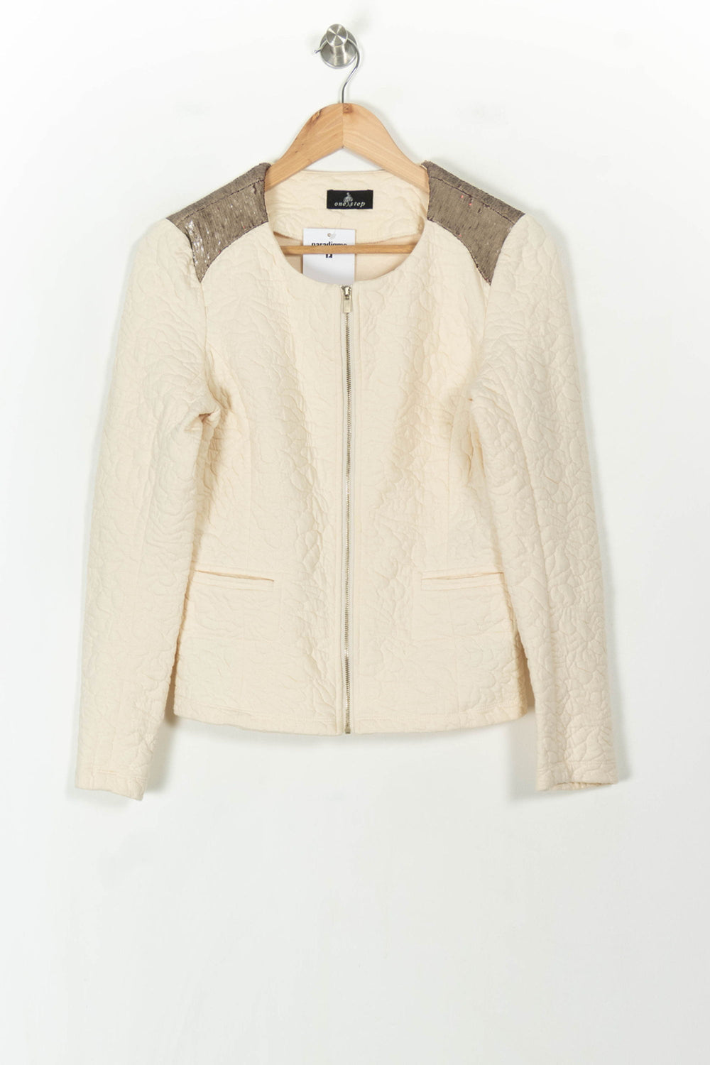 Veste Beige et Doré - Taille M/38 de la marque One Step | PARAD120576 - Vendu par Paradigme - Image 2