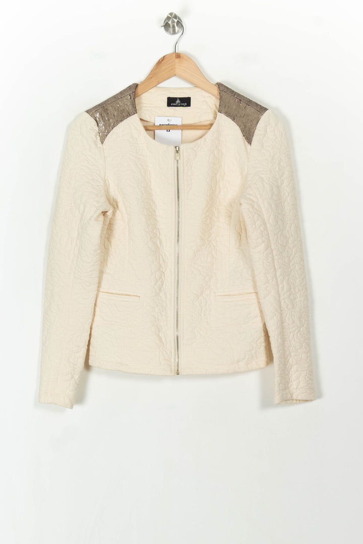 Veste Beige et Doré - Taille M/38 de la marque One Step | PARAD120576 - Vendu par Paradigme - Image 2