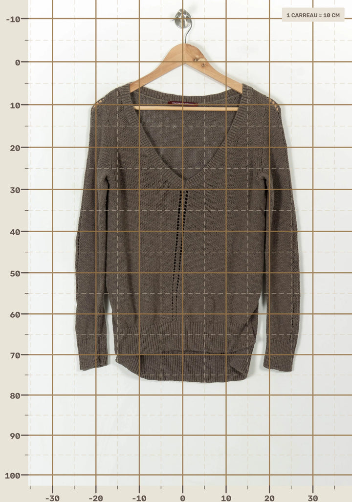 Pull Gris - Taille S/36 de la marque Comptoir des Cotonniers | PARAD120577 - Vendu par Paradigme - Image 4