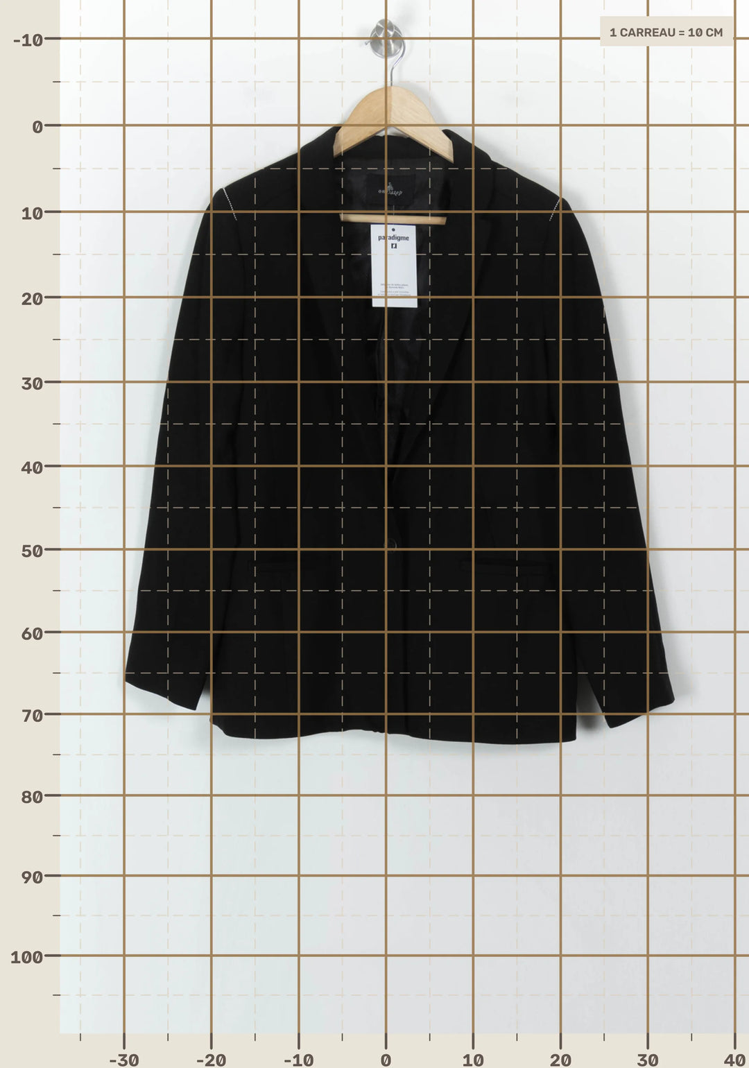 Blazer Noir - Taille L/40 de la marque One Step | PARAD120578 - Vendu par Paradigme - Image 4