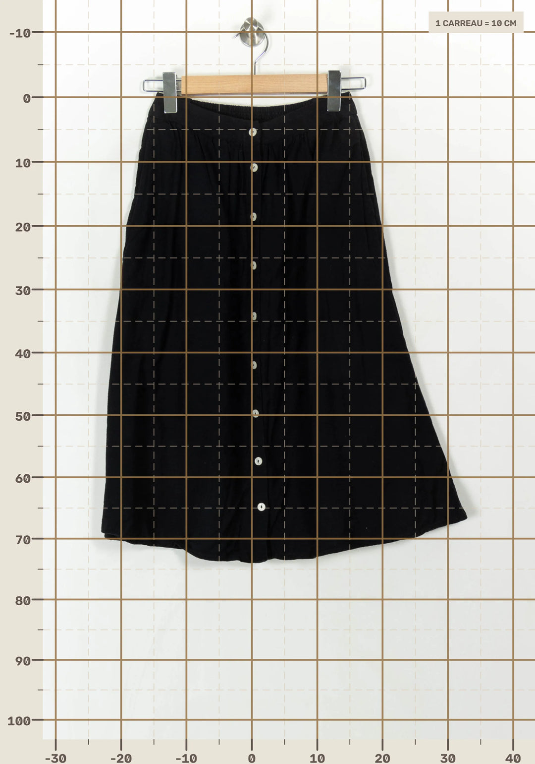 Jupe Longue Noire - Taille XS/34 de la marque Maison 123 | PARAD120581 - Vendu par Paradigme - Image 4