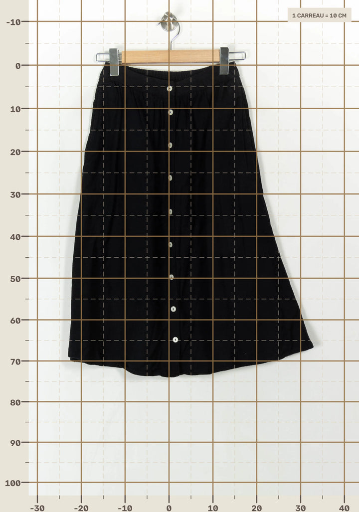 Jupe Longue Noire - Taille XS/34 de la marque Maison 123 | PARAD120581 - Vendu par Paradigme - Image 4