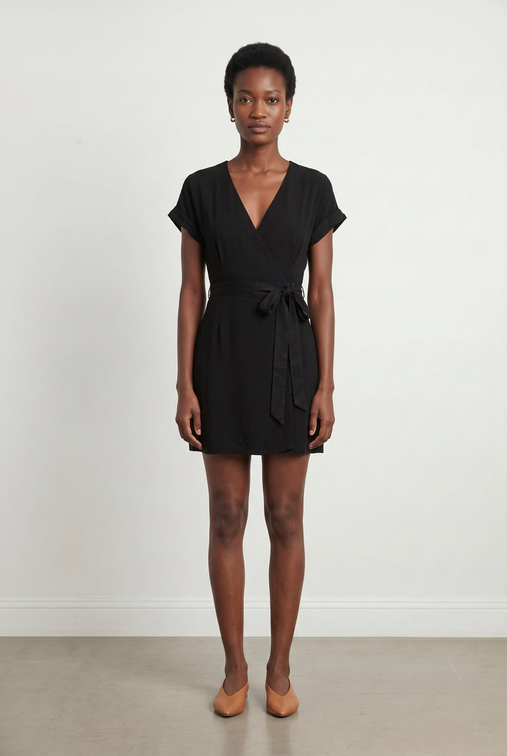 Robe Portefeuille Noire - Taille M/38 de la marque Comptoir des Cotonniers | PARAD120582 - Vendu par Paradigme - Image 1