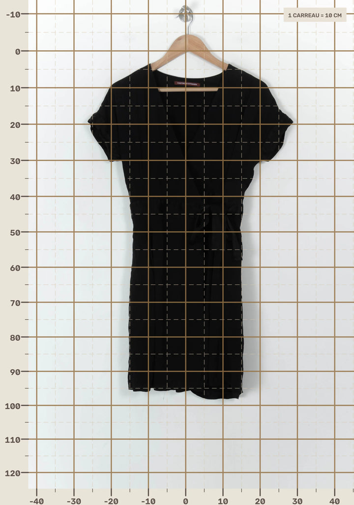 Robe Portefeuille Noire - Taille M/38 de la marque Comptoir des Cotonniers | PARAD120582 - Vendu par Paradigme - Image 4