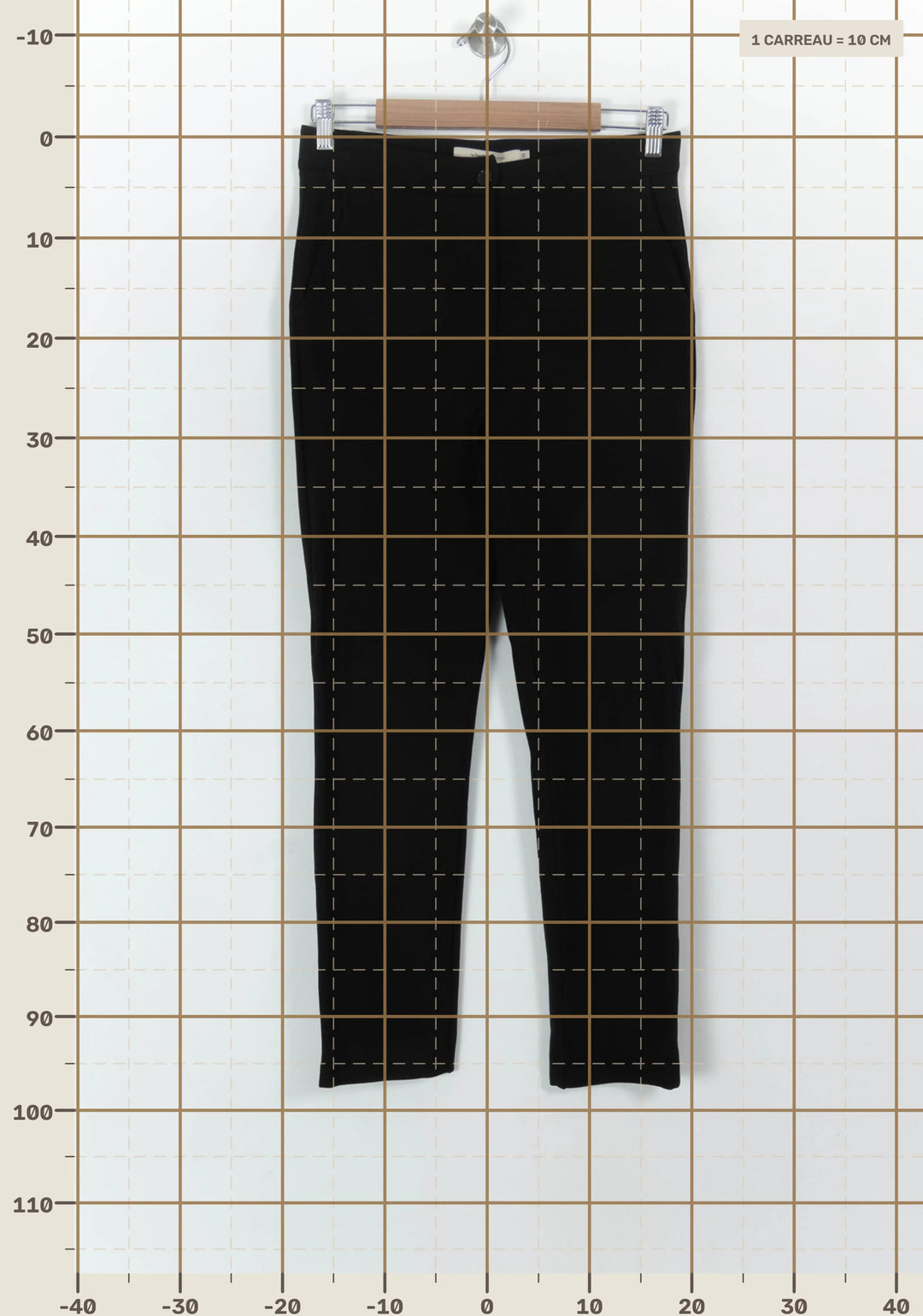 Pantalon Noir - Taille M/38 de la marque La Fée Maraboutée | PARAD120585 - Vendu par Paradigme - Image 4