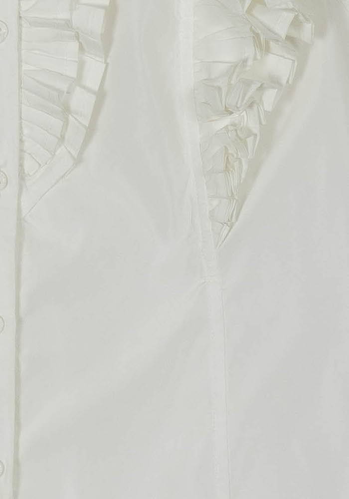 Chemisier Blanc - Taille XL/42 de la marque Indies | PARAD120589 - Vendu par Paradigme - Image 3