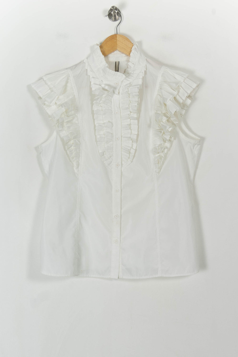 Chemisier Blanc - Taille XL/42 de la marque Indies | PARAD120589 - Vendu par Paradigme - Image 2