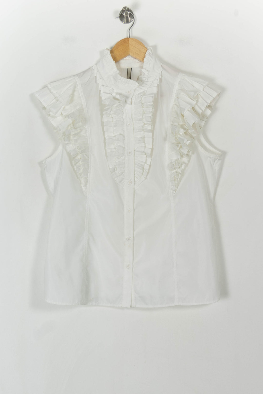 Chemisier Blanc - Taille XL/42 de la marque Indies | PARAD120589 - Vendu par Paradigme - Image 2