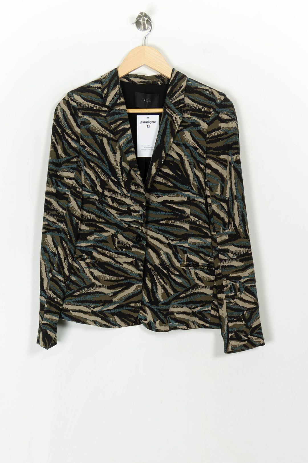 Blazer Vert et Noir - Taille XS/34 de la marque IKKS | PARAD120594 - Vendu par Paradigme - Image 2