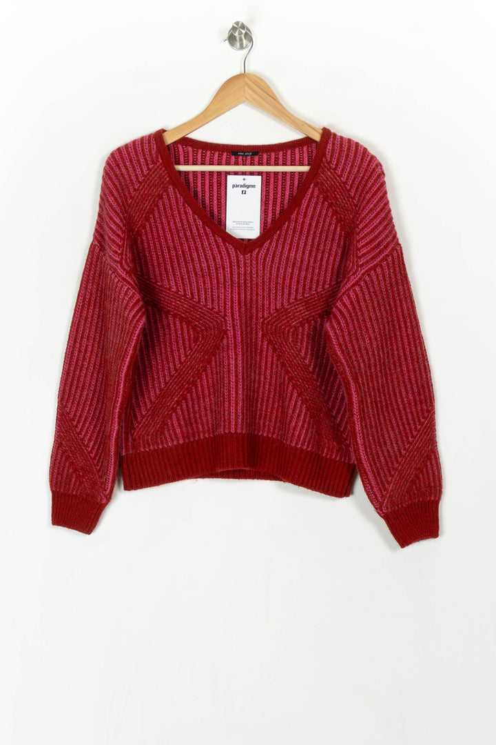 Pull Rouge - Taille XS/34 de la marque One Step | PARAD120595 - Vendu par Paradigme - Image 2