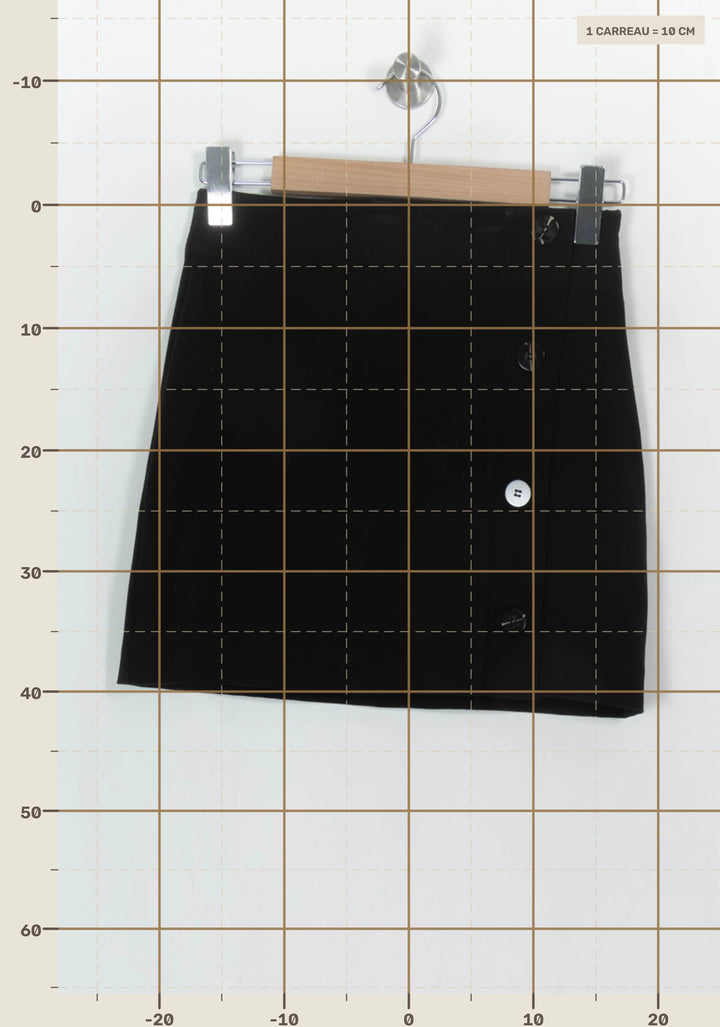 Jupe Noire - Taille XS/34 de la marque La Fée Maraboutée | PARAD120601 - Vendu par Paradigme - Image 4