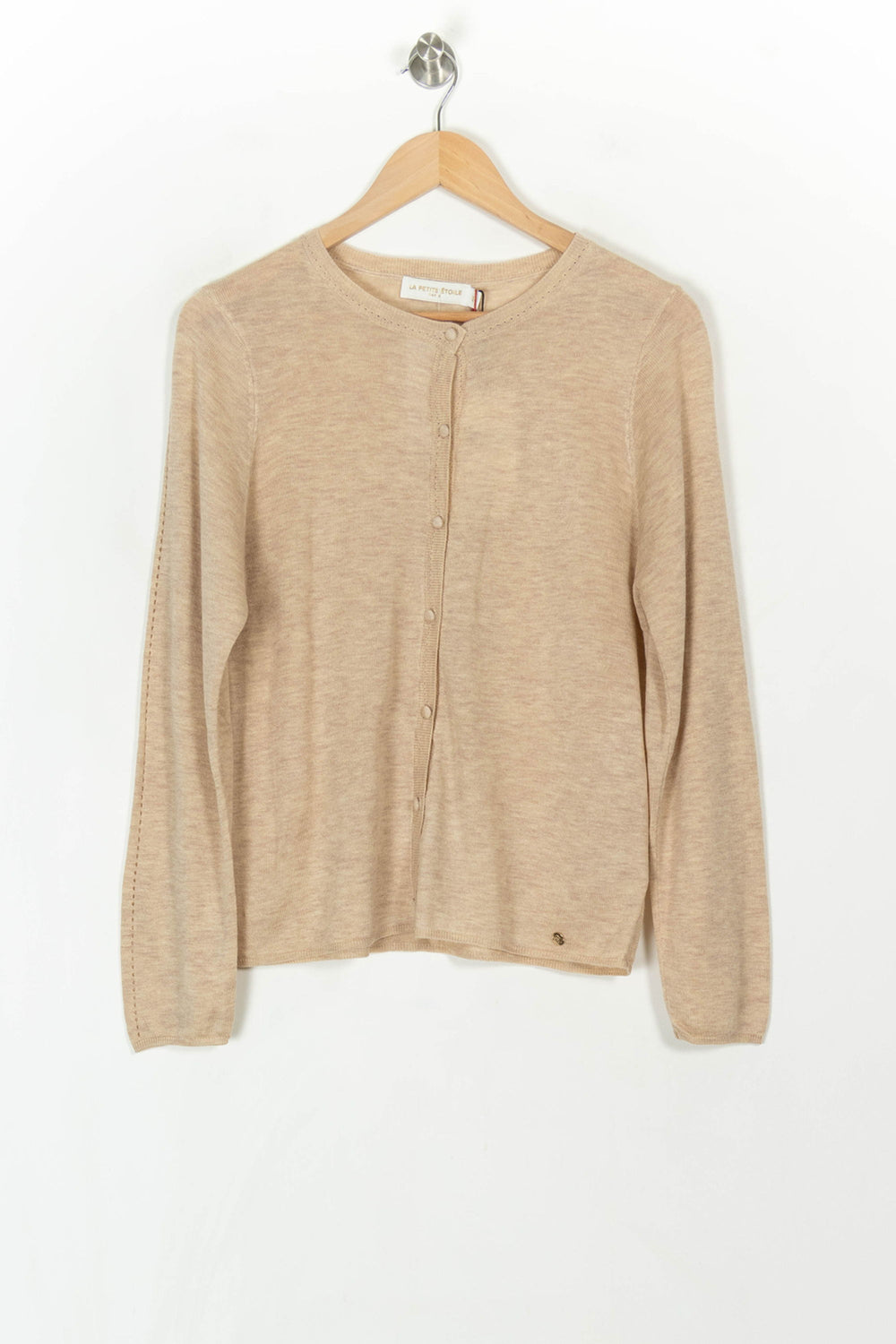 Cardigan Beige - Taille L/40 de la marque La Petite Etoile | PARAD120603 - Vendu par Paradigme - Image 2