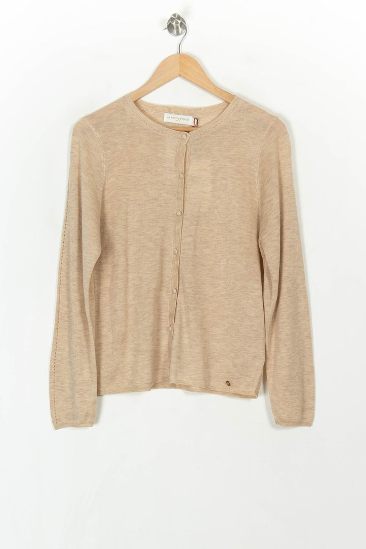 Cardigan Beige - Taille L/40 de la marque La Petite Etoile | PARAD120603 - Vendu par Paradigme - Image 2
