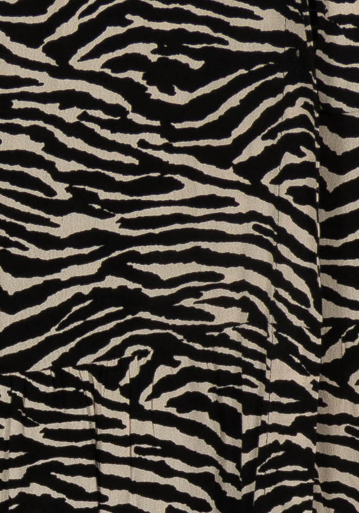Jupe Midi Noire et Beige - Taille L/40 de la marque La Fée Maraboutée | PARAD120606 - Vendu par Paradigme - Image 3
