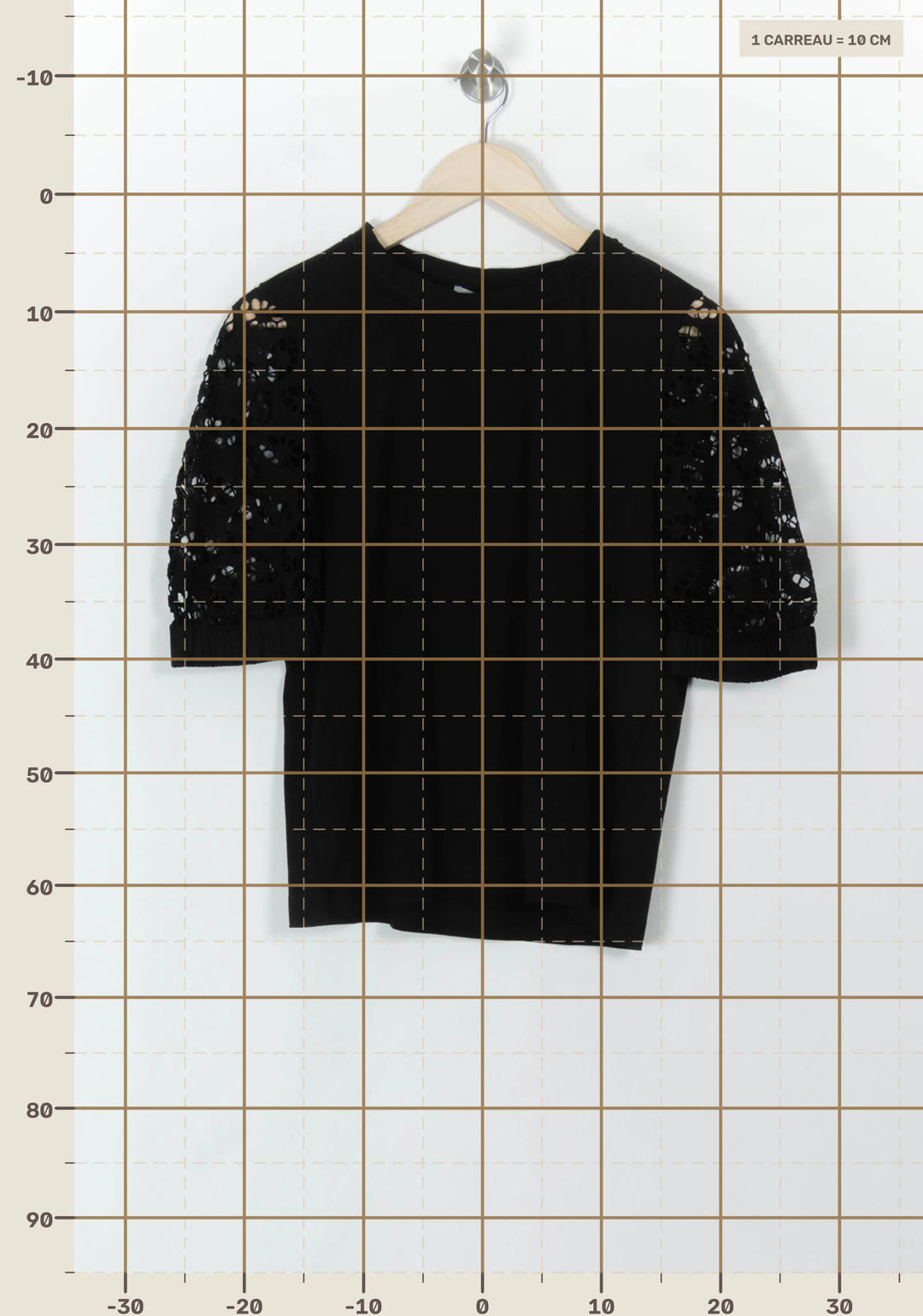 Tee-shirt Noir - Taille L/40 de la marque Sandro | PARAD120608 - Vendu par Paradigme - Image 4