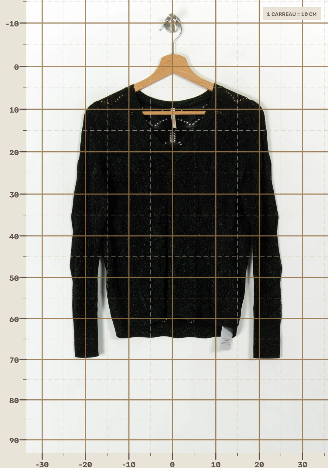 Pull Vert - Taille M/38 de la marque I.Code | PARAD120609 - Vendu par Paradigme - Image 4