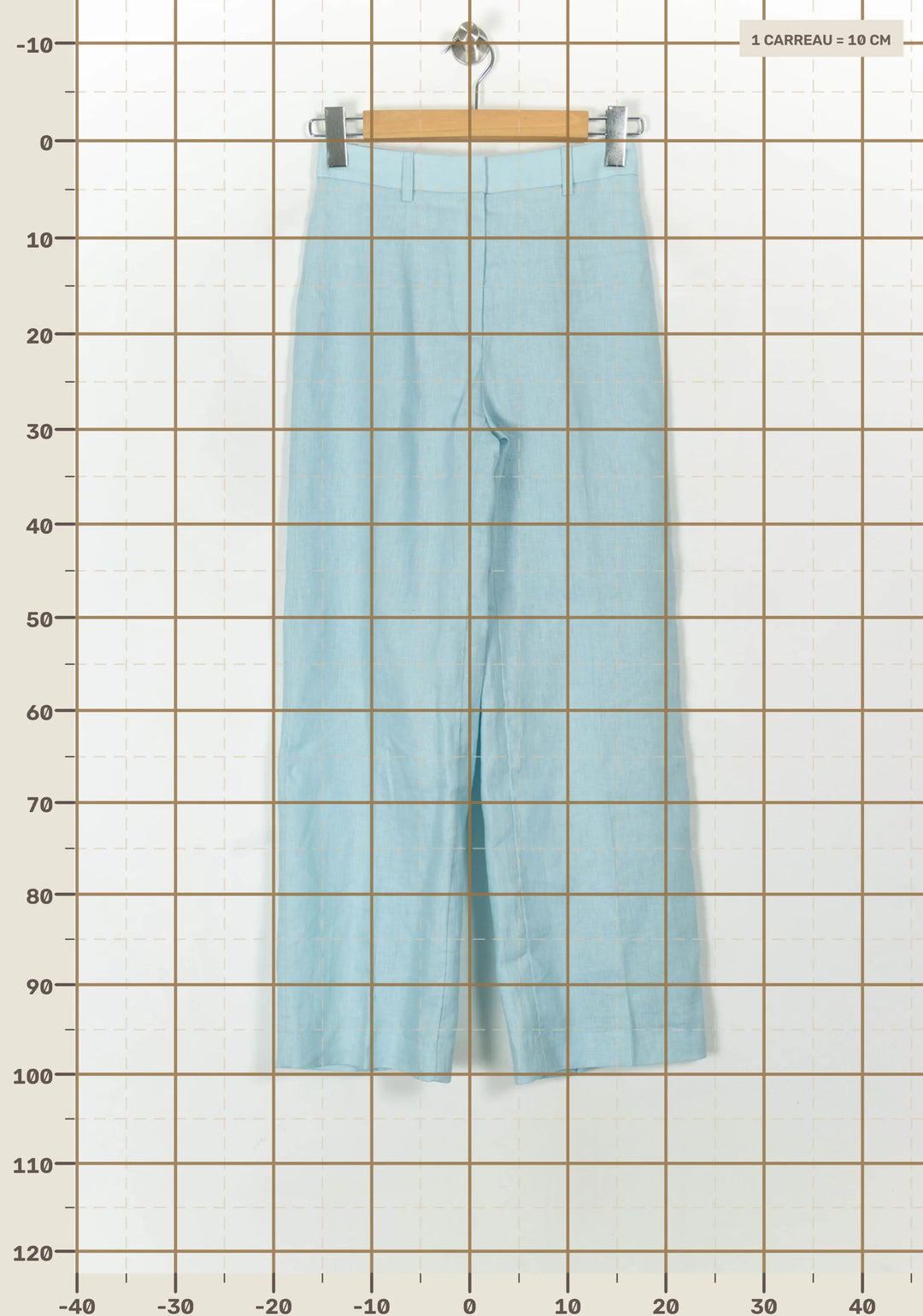 Pantalon Bleu Clair - Taille XS/34 de la marque Kookai | PARAD120610 - Vendu par Paradigme - Image 4