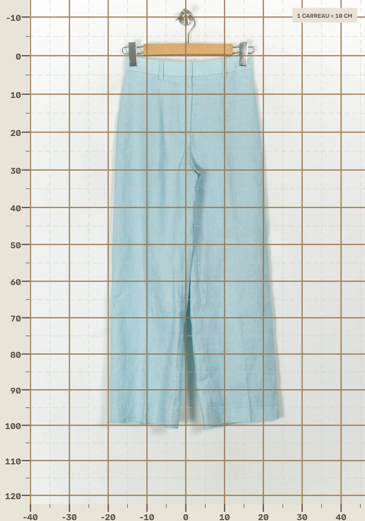 Pantalon Bleu Clair - Taille XS/34 de la marque Kookai | PARAD120610 - Vendu par Paradigme - Image 4