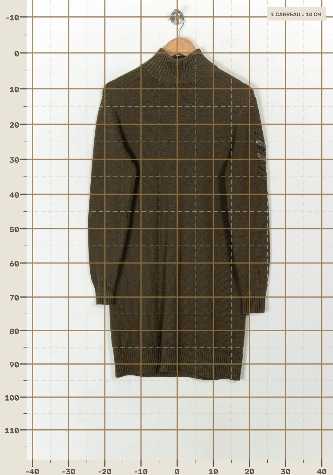 Robe Pull Verte - Taille L/40 de la marque IKKS | PARAD120611 - Vendu par Paradigme - Image 4