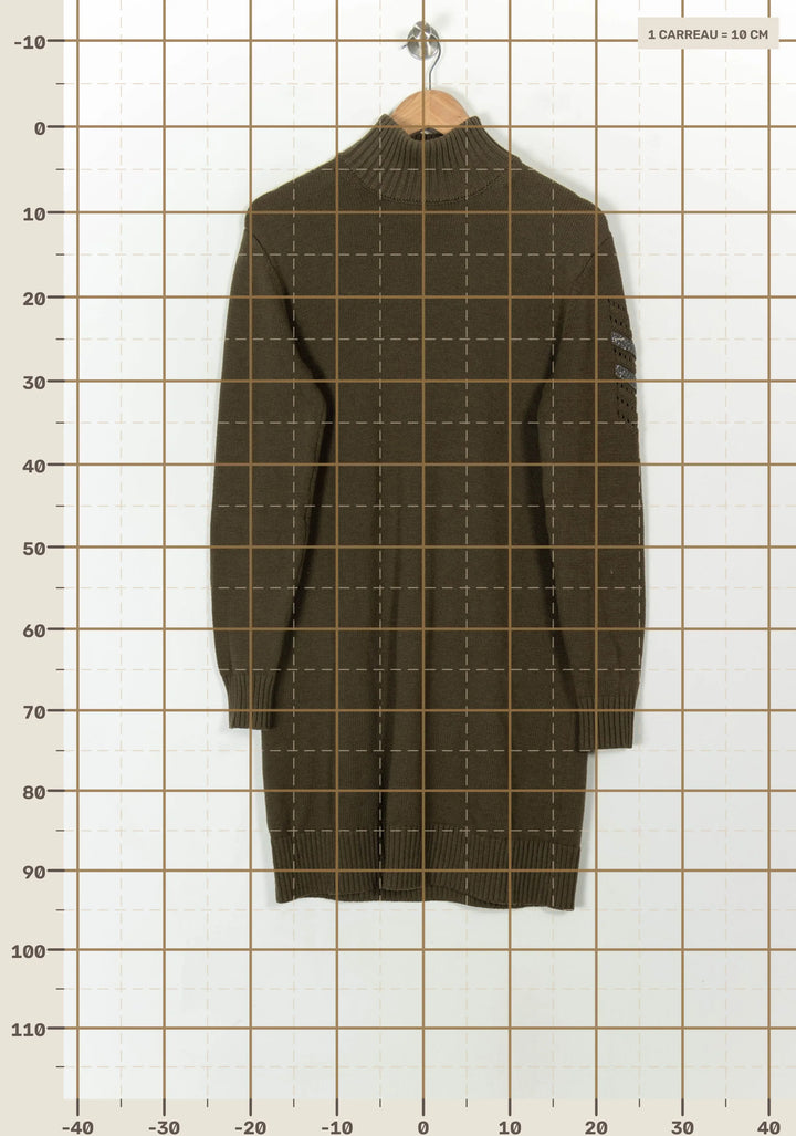 Robe Pull Verte - Taille L/40 de la marque IKKS | PARAD120611 - Vendu par Paradigme - Image 4