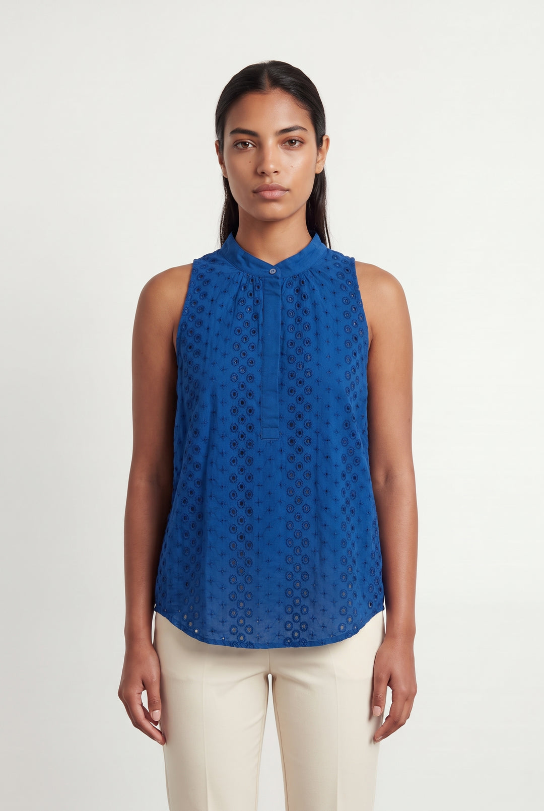 Blouse Sans Manches Bleue - Taille L/40 de la marque Comptoir des Cotonniers | PARAD120612 - Vendu par Paradigme - Image 1