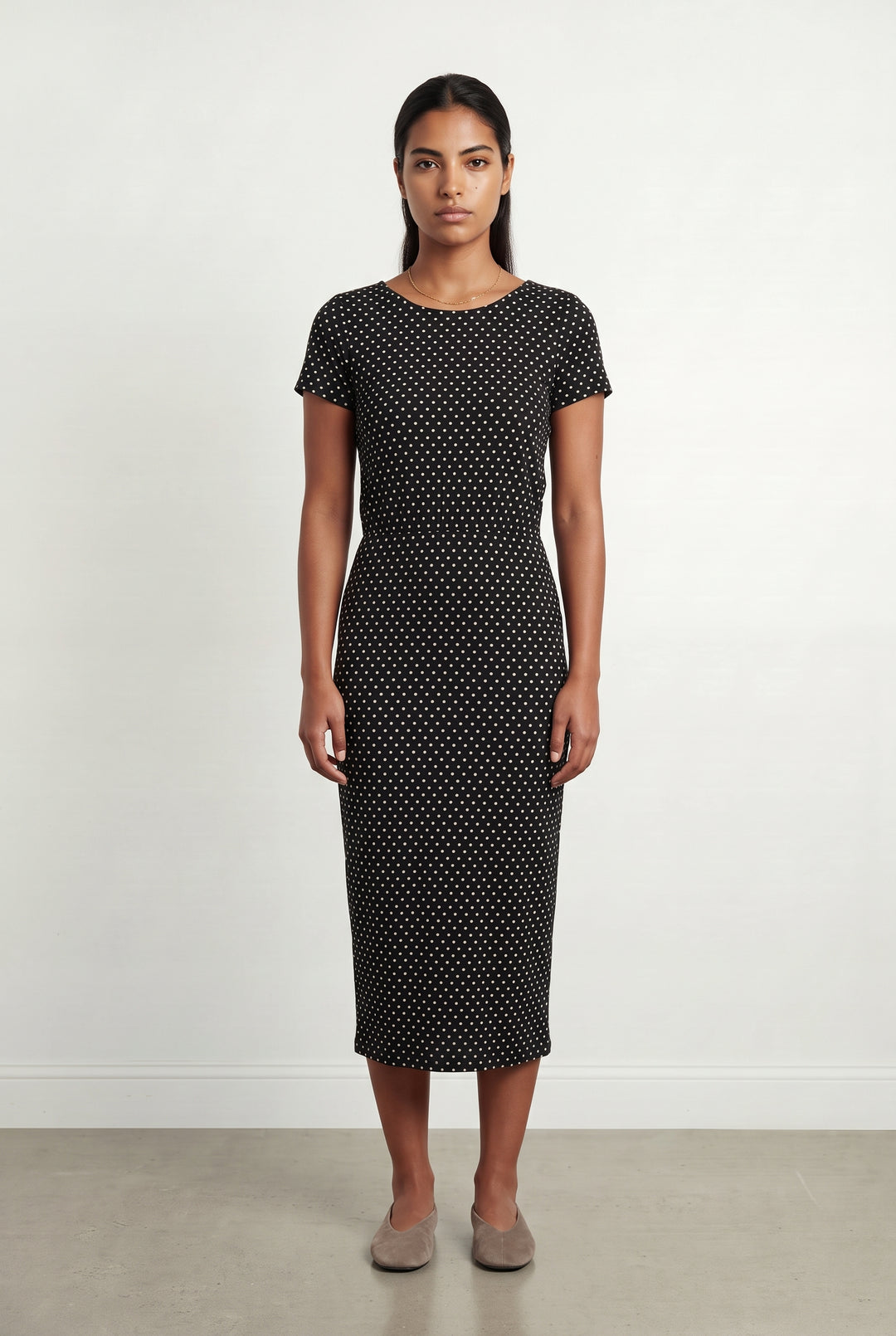 Robe Longue Noire et Blanche - Taille L/40 de la marque Sézane | PARAD120613 - Vendu par Paradigme - Image 1