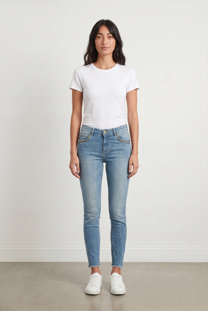 Jean Slim Bleu - Taille S/36 de la marque IKKS | PARAD120616 - Vendu par Paradigme - Image 1