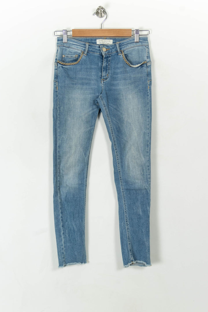 Jean Slim Bleu - Taille S/36 de la marque IKKS | PARAD120616 - Vendu par Paradigme - Image 2