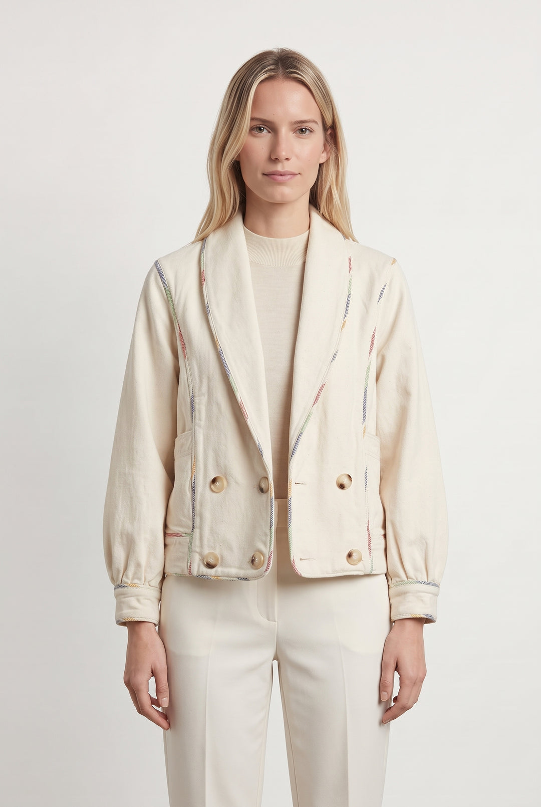 Veste Beige - Taille M/38 de la marque Sézane | PARAD120618 - Vendu par Paradigme - Image 1