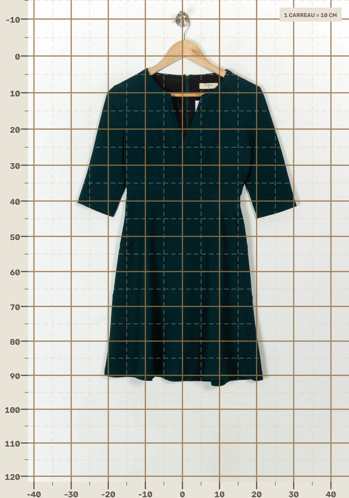 Robe Évasée Verte - Taille XS/34 de la marque ba&amp;sh | PARAD120622 - Vendu par Paradigme - Image 4