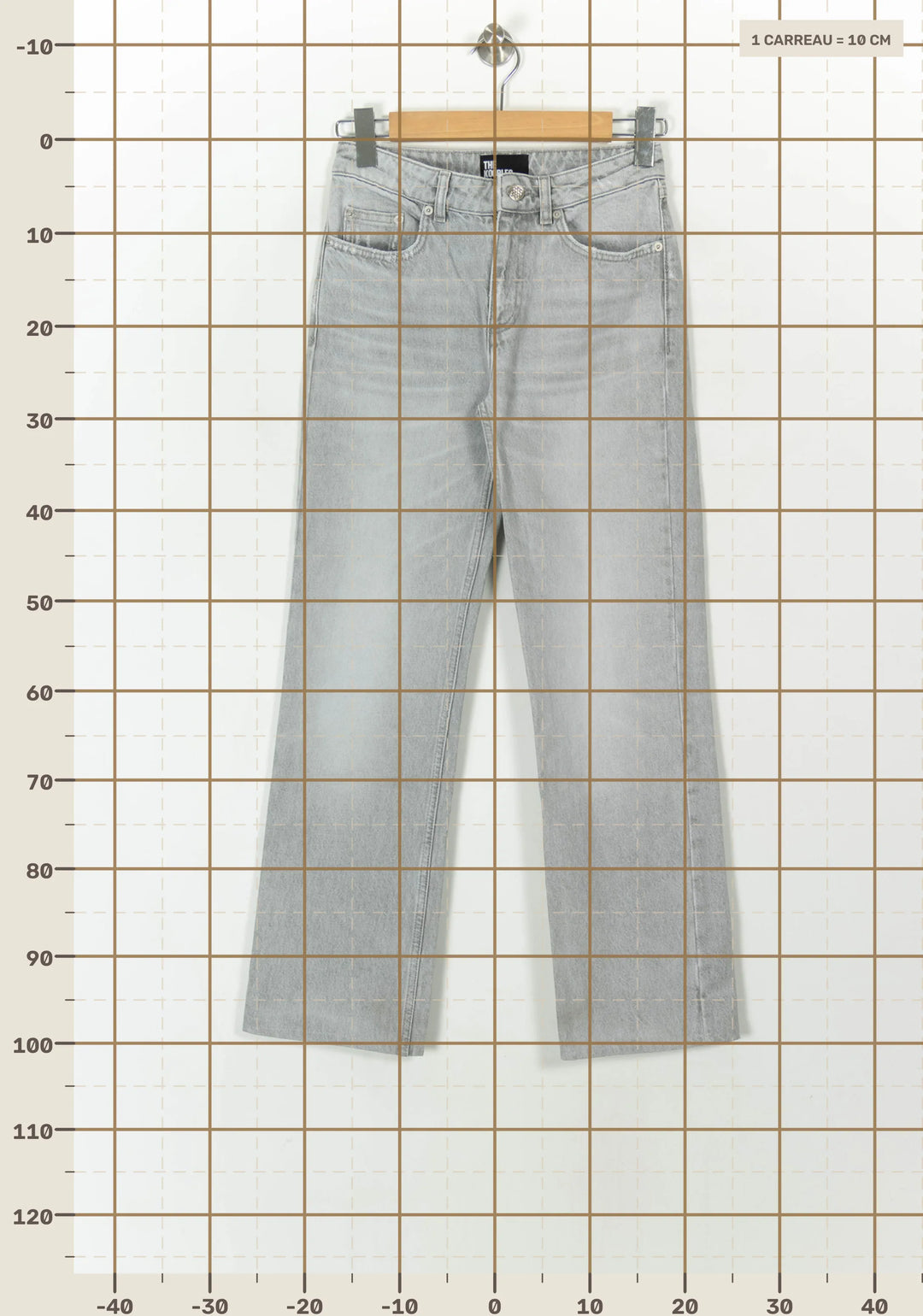 Jean Gris - Taille XS/34 de la marque The Kooples | PARAD120623 - Vendu par Paradigme - Image 4