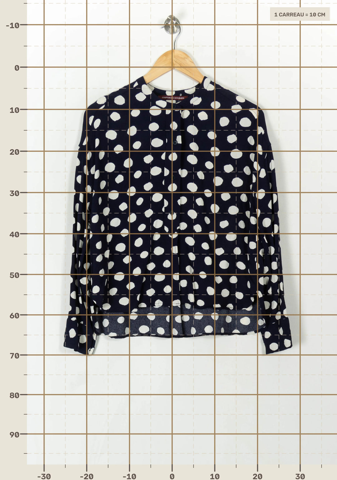 Chemise Bleu et Blanche - Taille L/40 de la marque Comptoir des Cotonniers | PARAD120624 - Vendu par Paradigme - Image 4