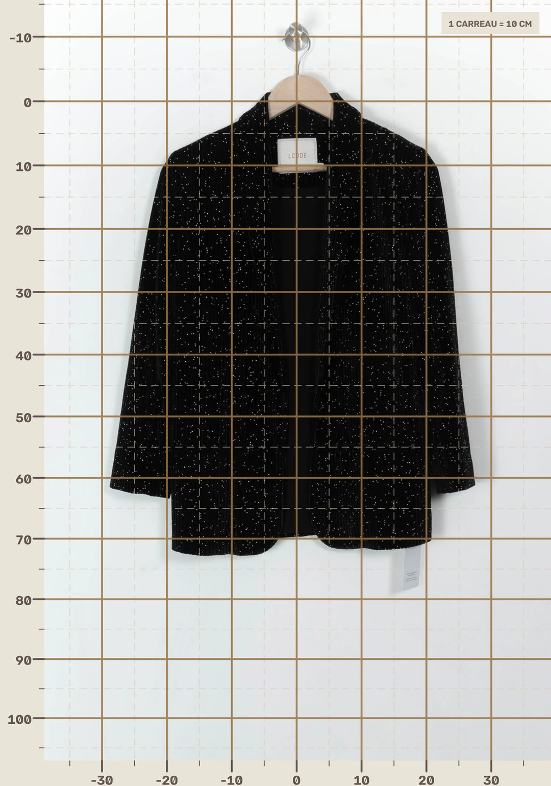 Blazer Noir et Blanc - Taille XS/34 de la marque I.Code | PARAD120625 - Vendu par Paradigme - Image 4