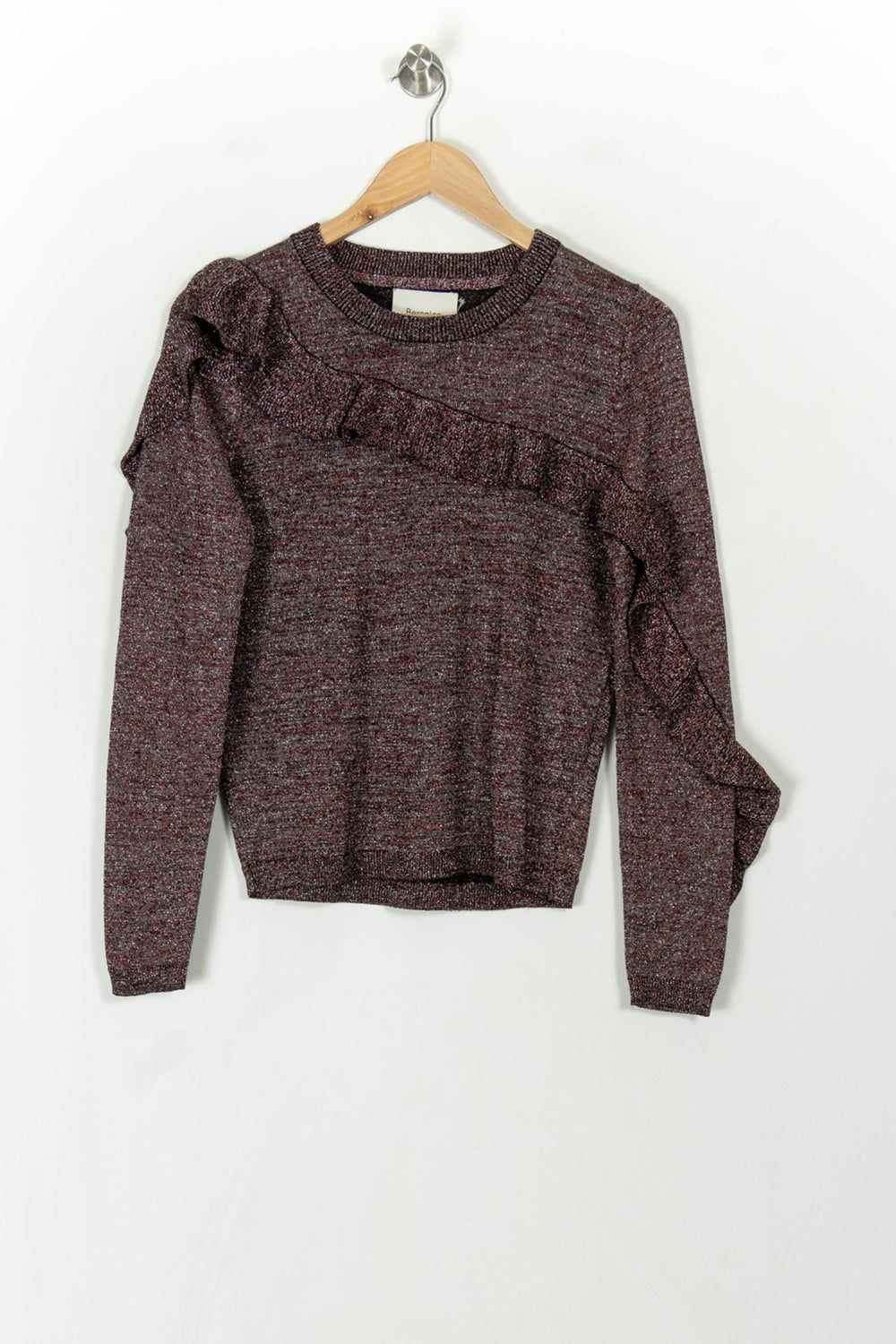 Pull Bordeaux - Taille S/36 de la marque Bérénice | PARAD120631 - Vendu par Paradigme - Image 2