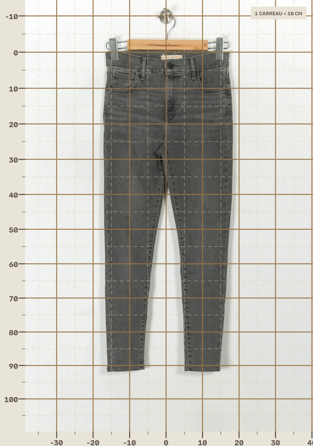 Jean Skinny Gris - Taille S/36 de la marque Levi&