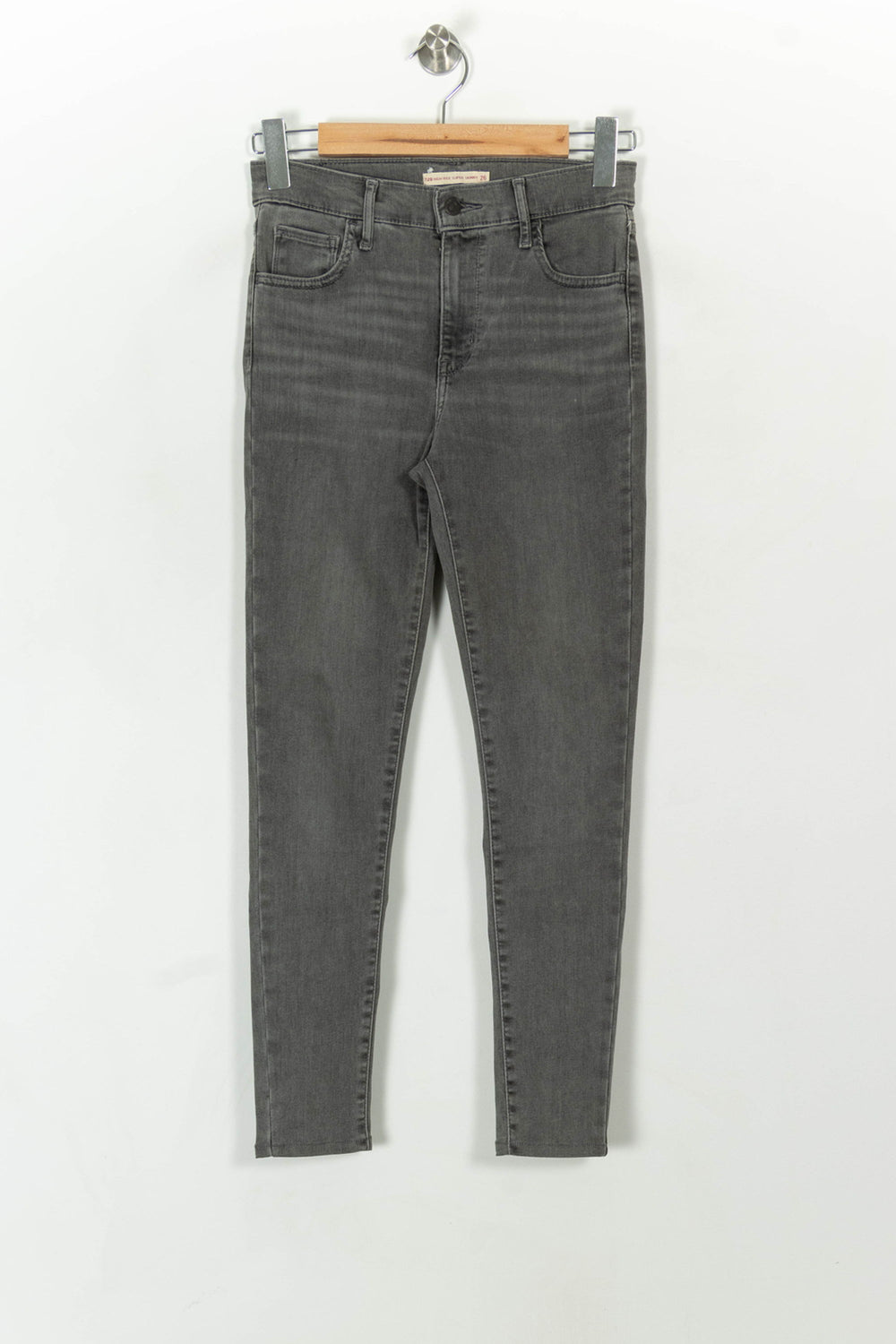 Jean Skinny Gris - Taille S/36 de la marque Levi's | PARAD120634 - Vendu par Paradigme - Image 2