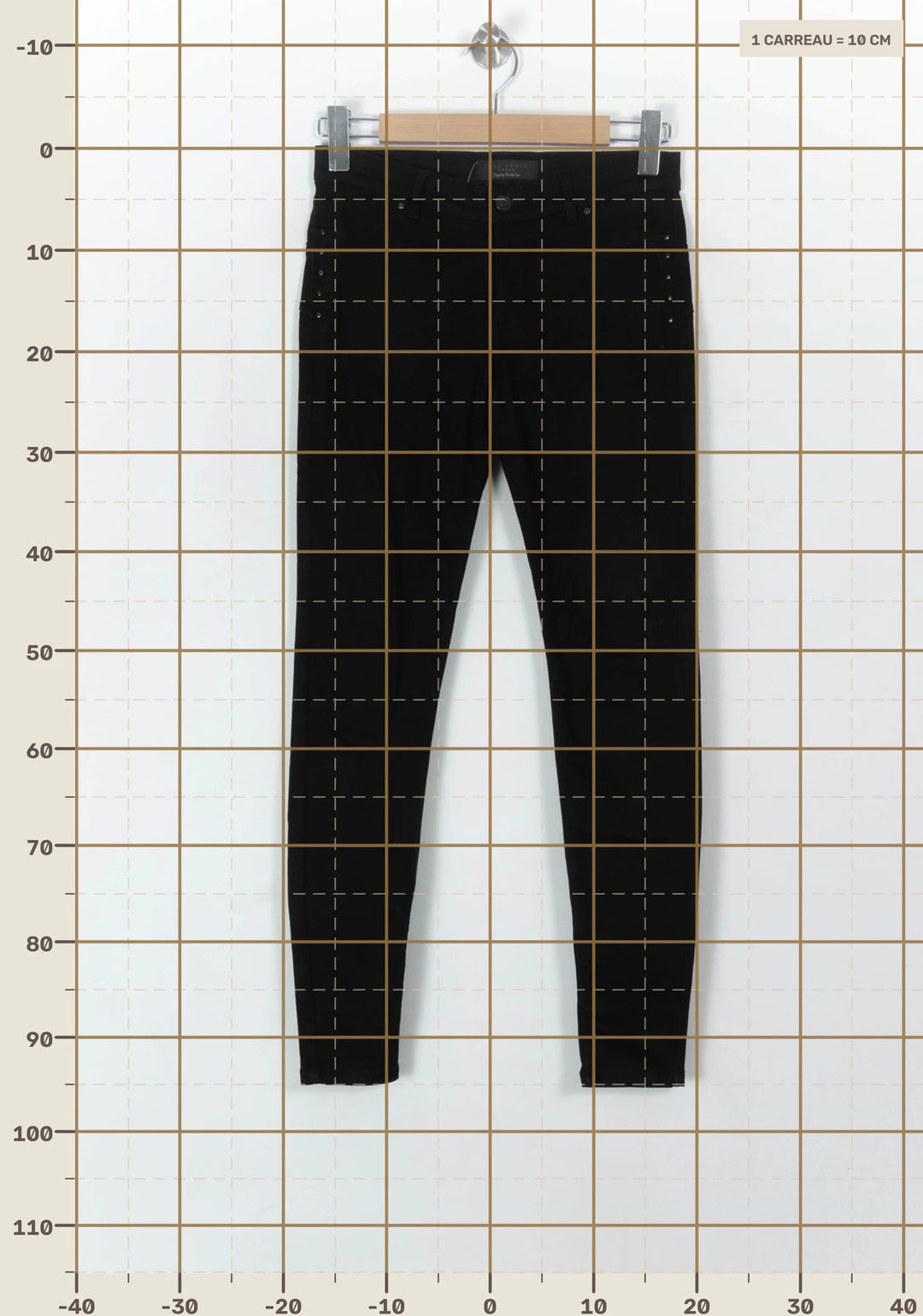 Jean Noir - Taille S/36 de la marque IKKS | PARAD120635 - Vendu par Paradigme - Image 4