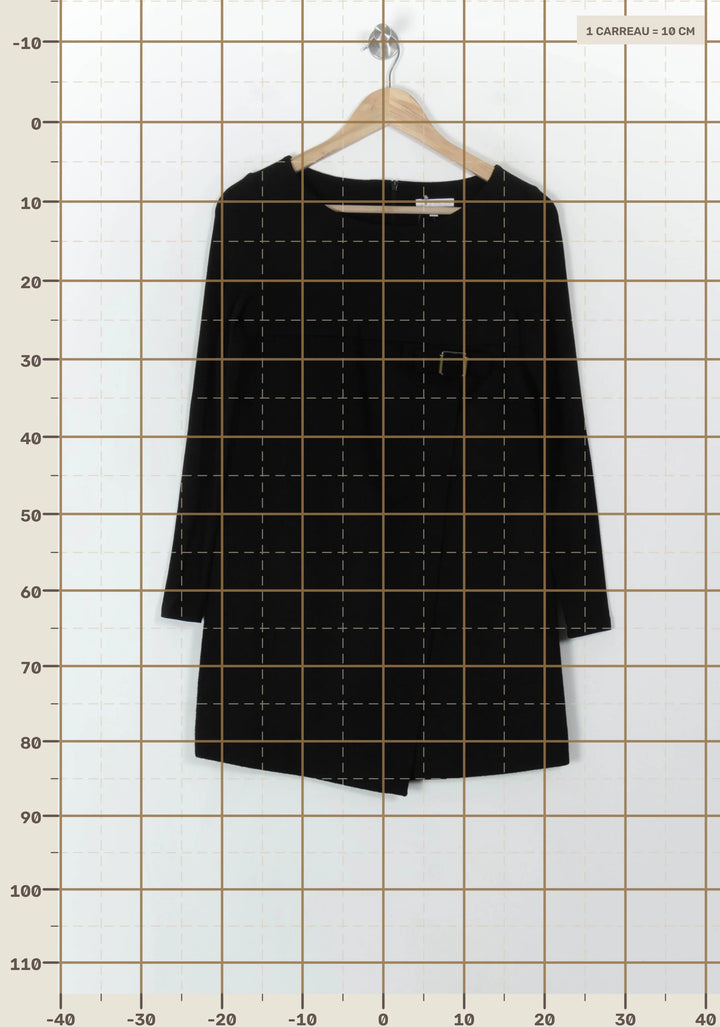 Robe Courte Noire - Taille M/38 de la marque Paule Ka | PARAD120639 - Vendu par Paradigme - Image 4