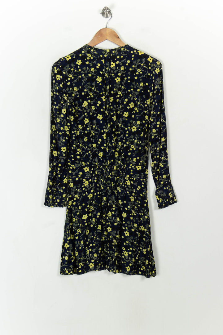 Robe Midi Bleu Marine et Jaune - Taille XS/34 de la marque Zadig&amp;Voltaire | PARAD120640 - Vendu par Paradigme - Image 5