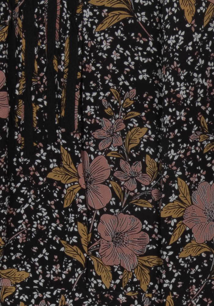 Robe Fleurie Noire et Rose - Taille S/36 de la marque Zadig&amp;Voltaire | PARAD120642 - Vendu par Paradigme - Image 3