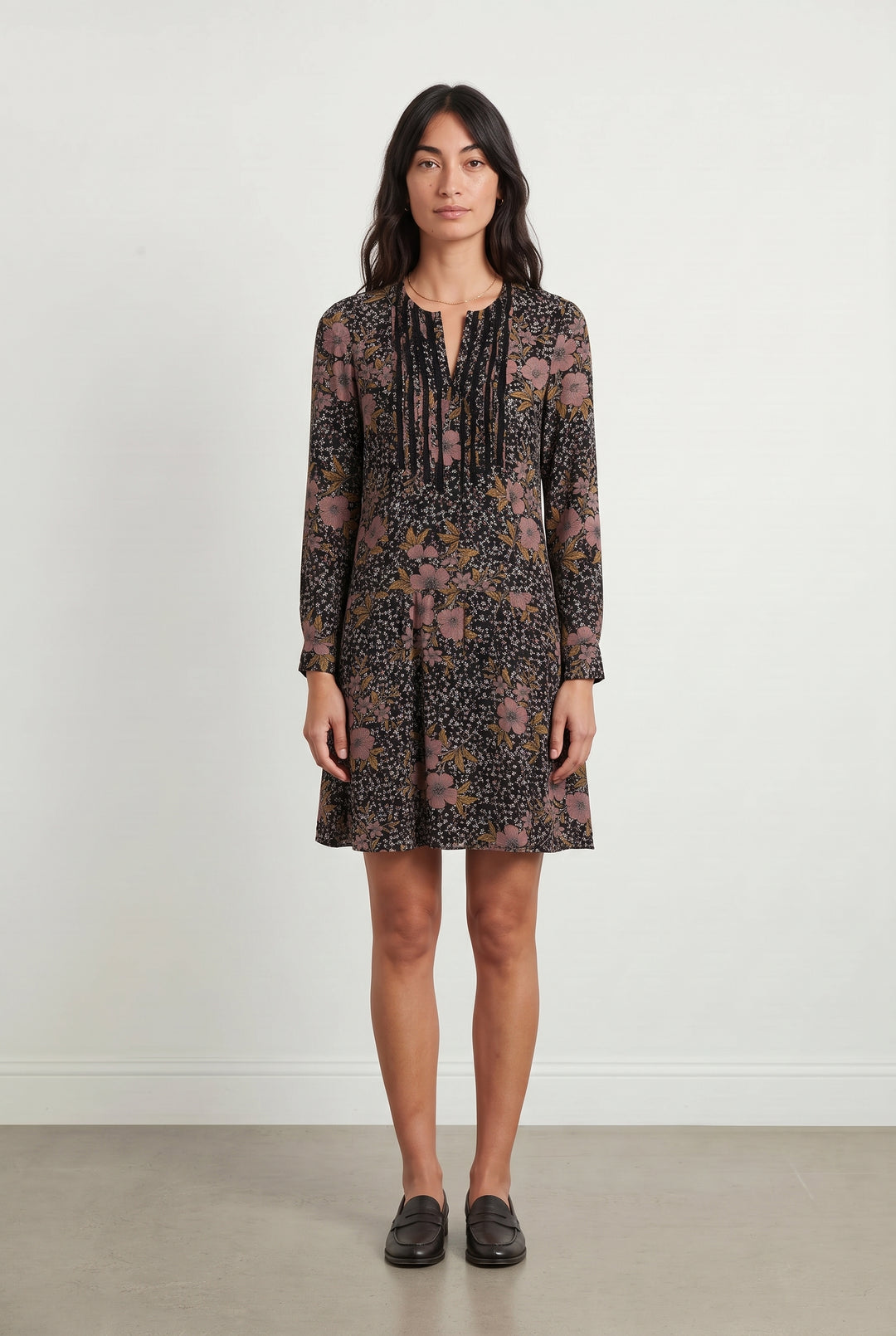 Robe Fleurie Noire et Rose - Taille S/36 de la marque Zadig&amp;Voltaire | PARAD120642 - Vendu par Paradigme - Image 1