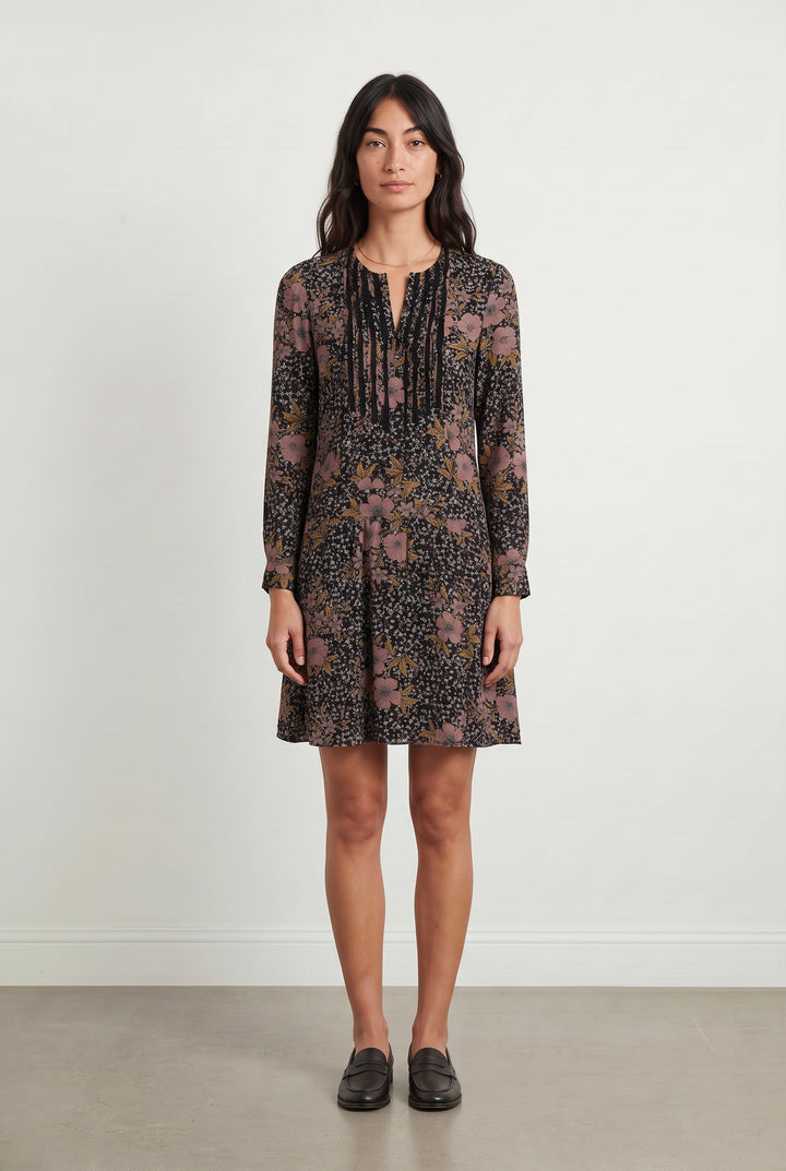 Robe Fleurie Noire et Rose - Taille S/36 de la marque Zadig&amp;Voltaire | PARAD120642 - Vendu par Paradigme - Image 1