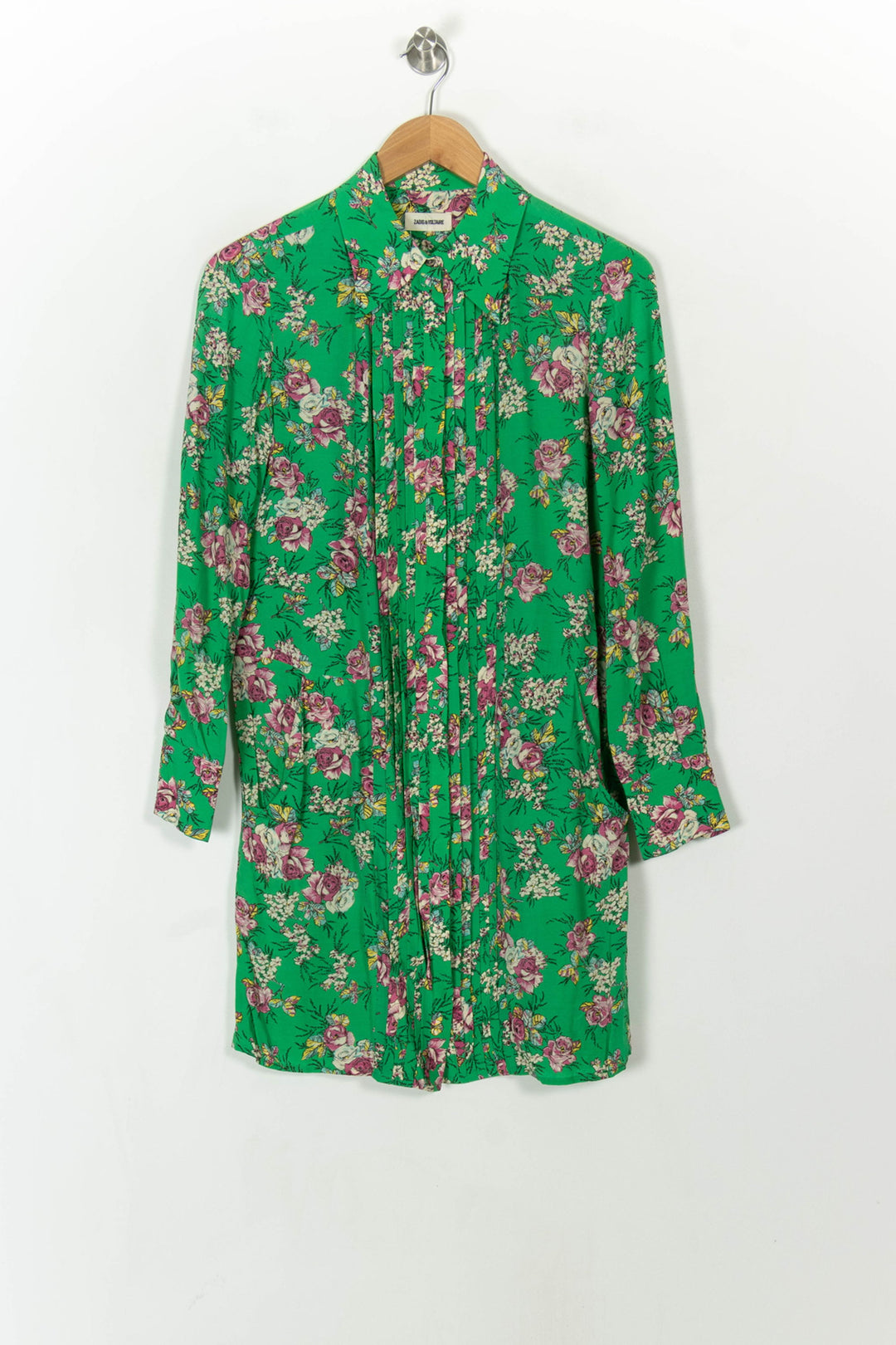 Robe Fleurie Verte - Taille XS/34 de la marque Zadig&amp;Voltaire | PARAD120644 - Vendu par Paradigme - Image 2