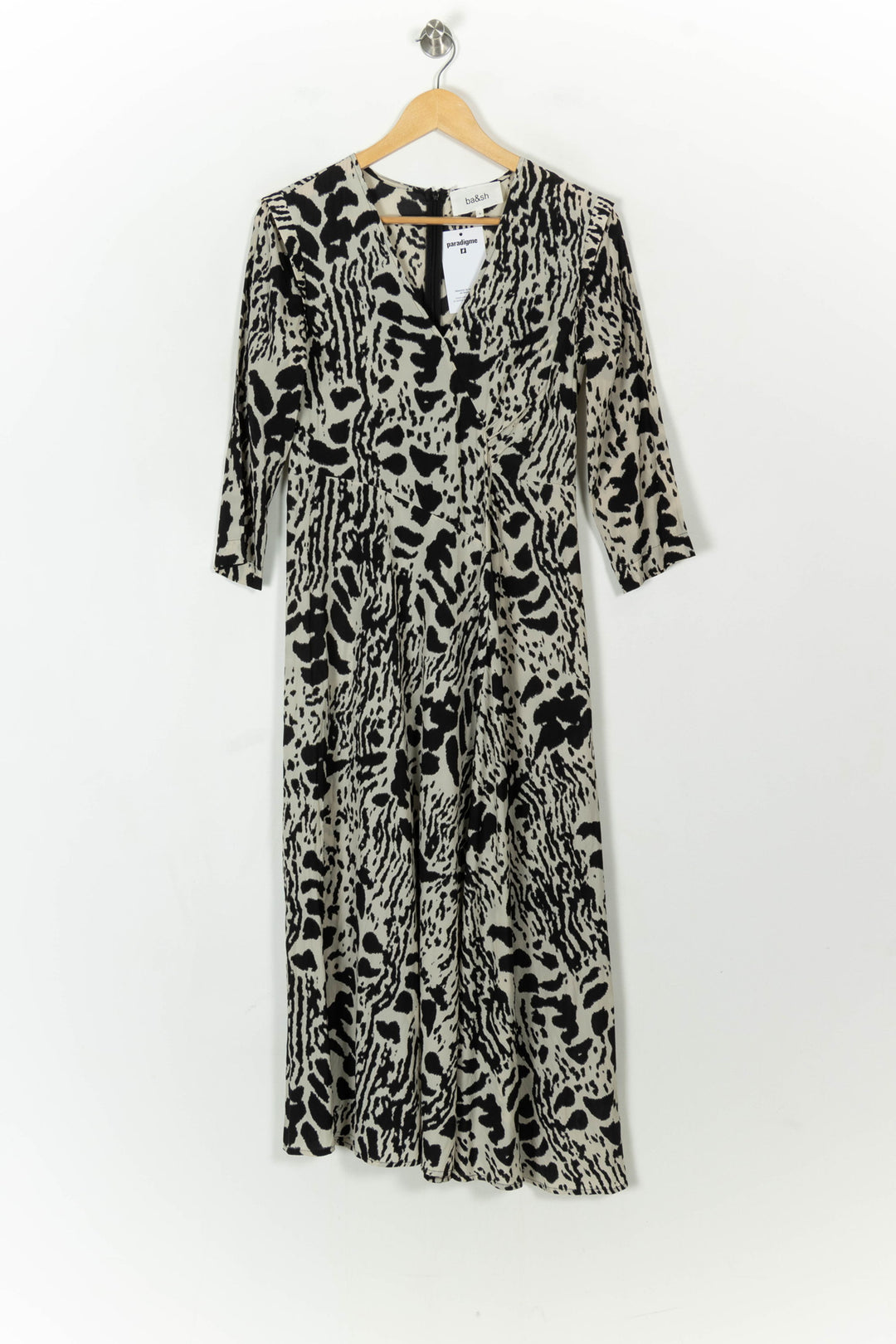 Robe Longue Noire et Blanche - Taille XS/34 de la marque ba&amp;sh | PARAD120645 - Vendu par Paradigme - Image 2