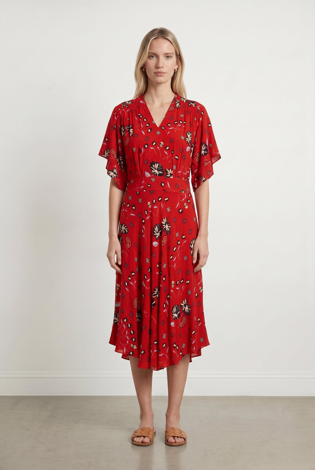 Robe Longue Rouge et Noir - Taille XS/34 de la marque Zadig&amp;Voltaire | PARAD120646 - Vendu par Paradigme - Image 1