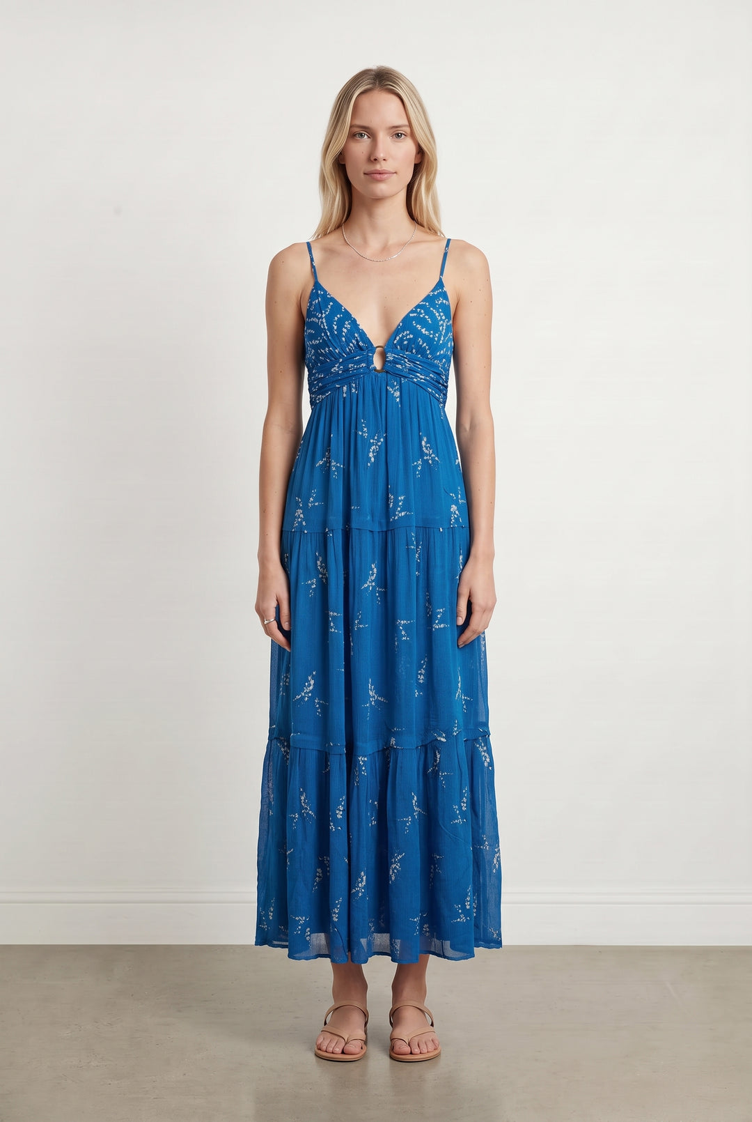 Robe Longue Bleue - Taille S/36 de la marque ba&amp;sh | PARAD120648 - Vendu par Paradigme - Image 1