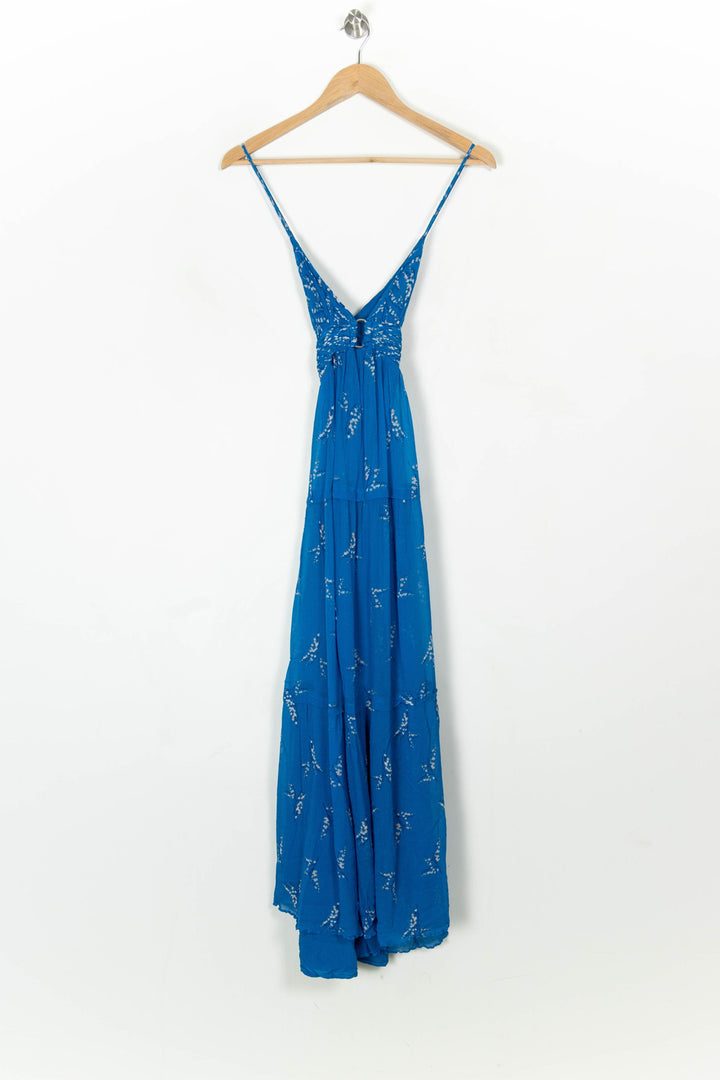 Robe Longue Bleue - Taille S/36 de la marque ba&amp;sh | PARAD120648 - Vendu par Paradigme - Image 2