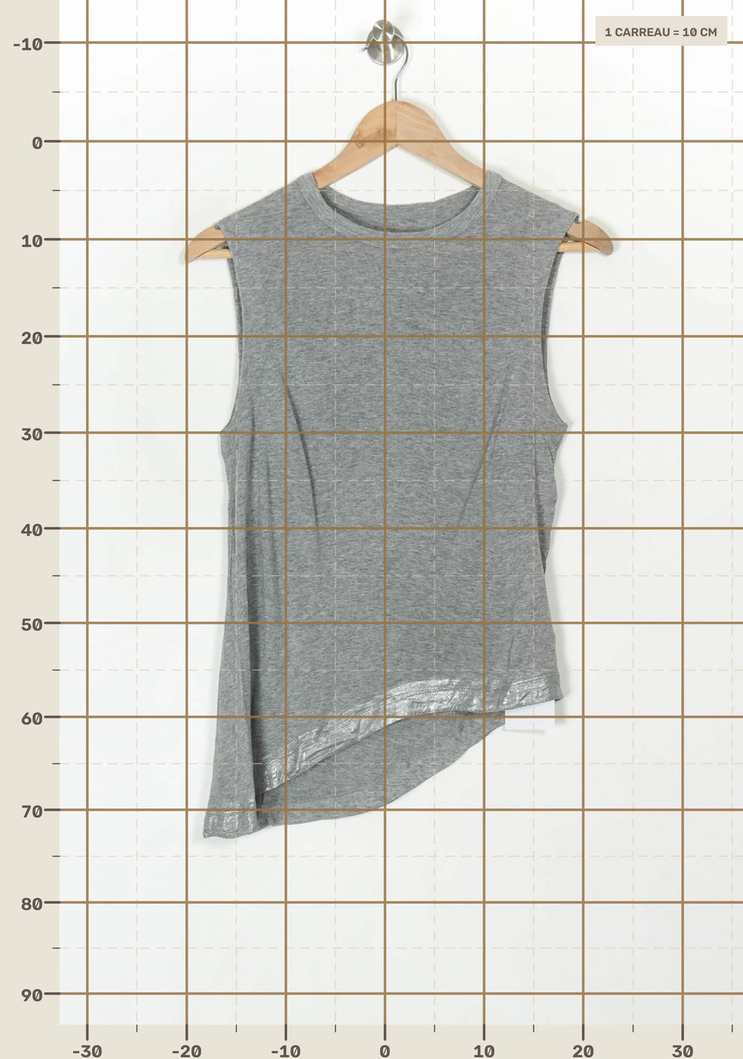 Débardeur Gris - Taille S/36 de la marque Zadig&amp;Voltaire | PARAD120649 - Vendu par Paradigme - Image 4
