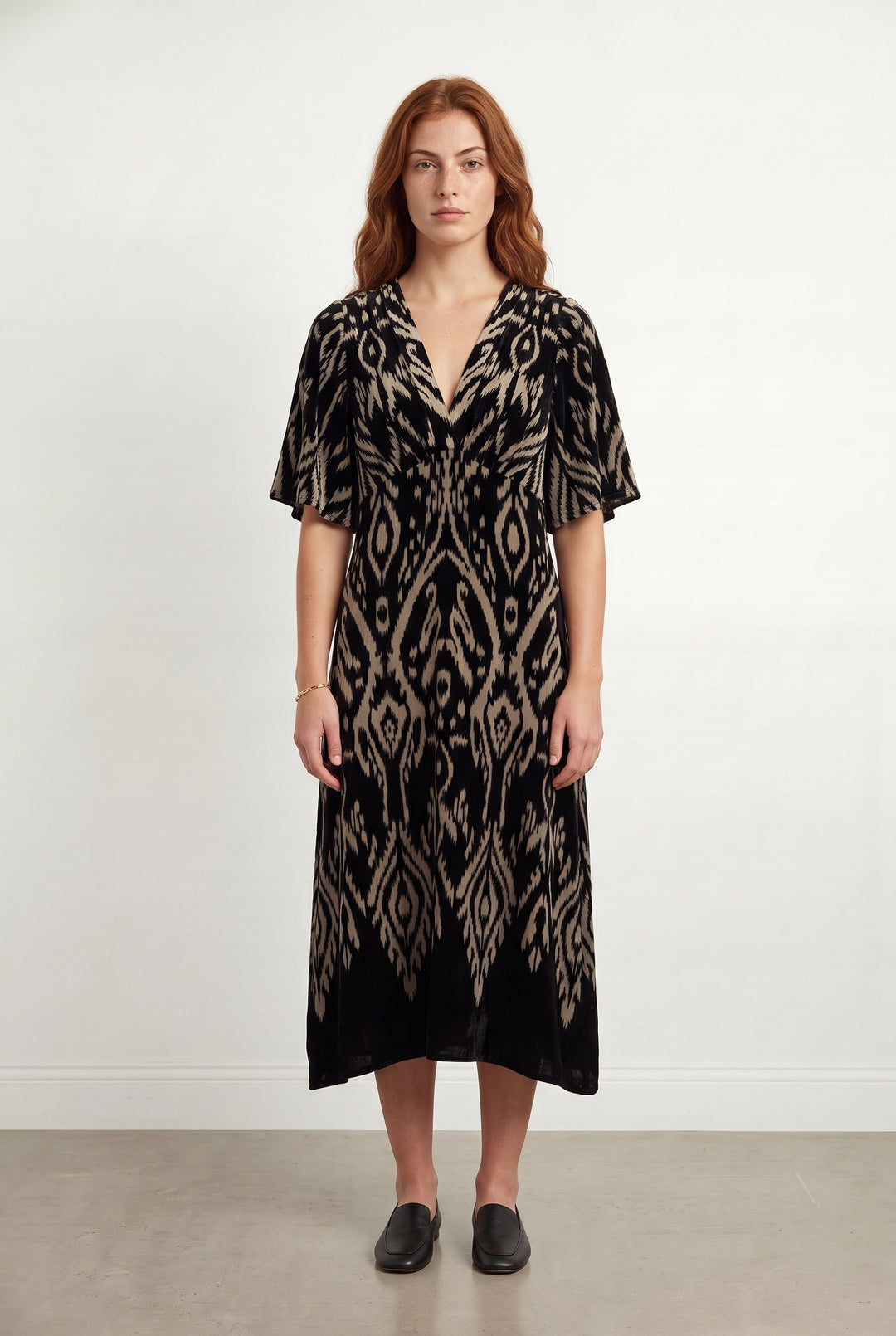 Robe Longue Noire et Beige - Taille S/36 de la marque ba&amp;sh | PARAD120650 - Vendu par Paradigme - Image 1